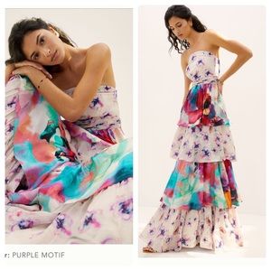 Anthropologie Guinevere maxi dress